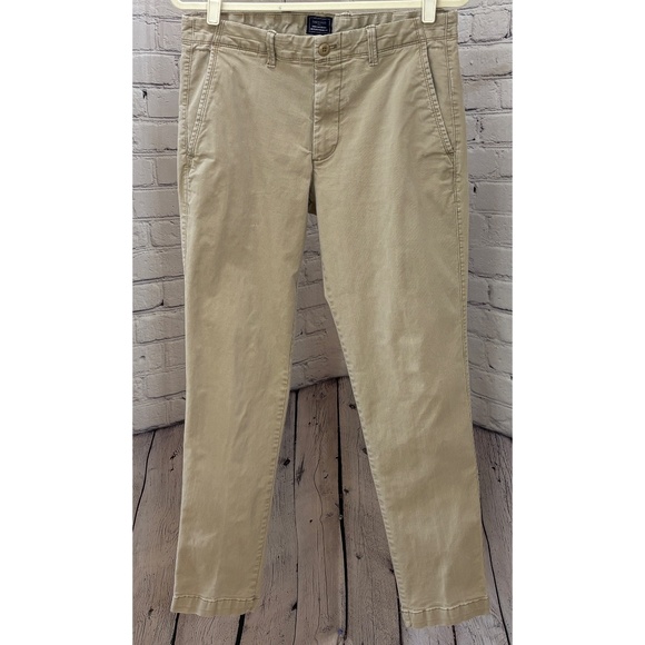 Gap Men’s Lived-In Slim Stretch Khaki Pants (Size 33) - Picture 1 of 9